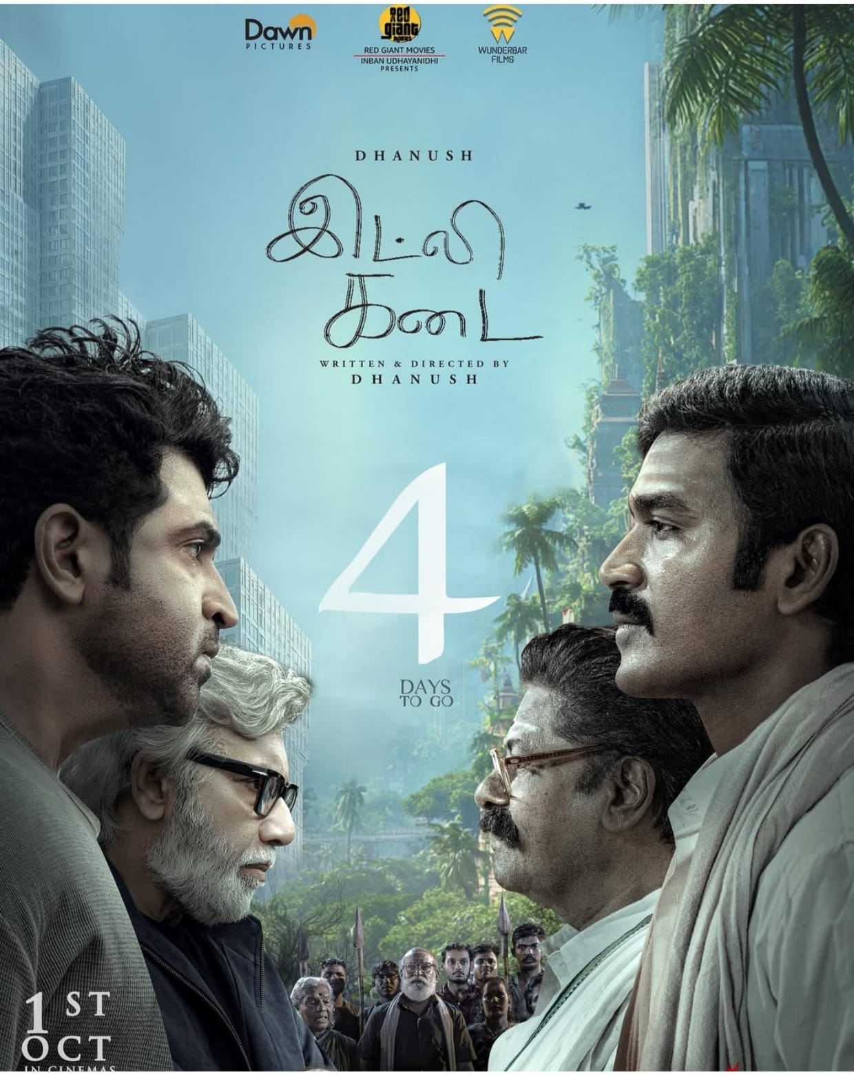 Idly Kadai movie me Dhanush aur baaki main characters ke beech intense face-off scene