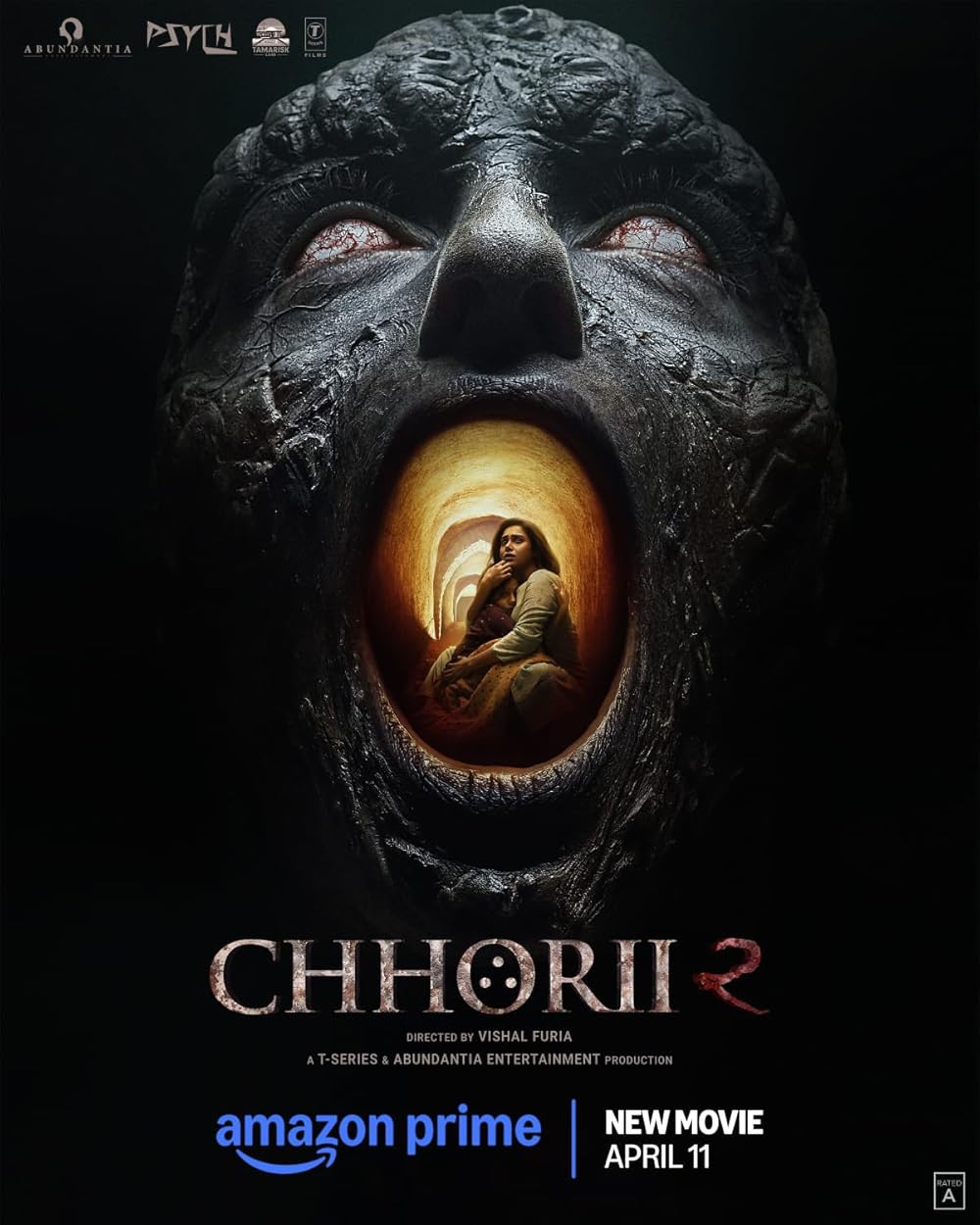 Chhorii 2 Movie Poster 2025 – Nushrratt Bharuccha ka horror look Amazon Prime film se