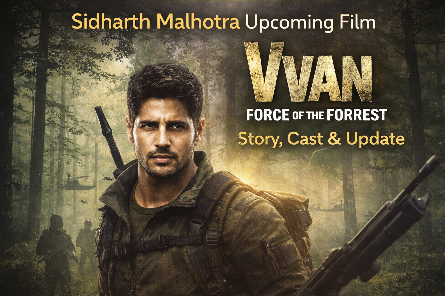 Sidharth Malhotra Upcoming Film ‘Vvan – Force of the Forrest’ – Story, Cast & Update