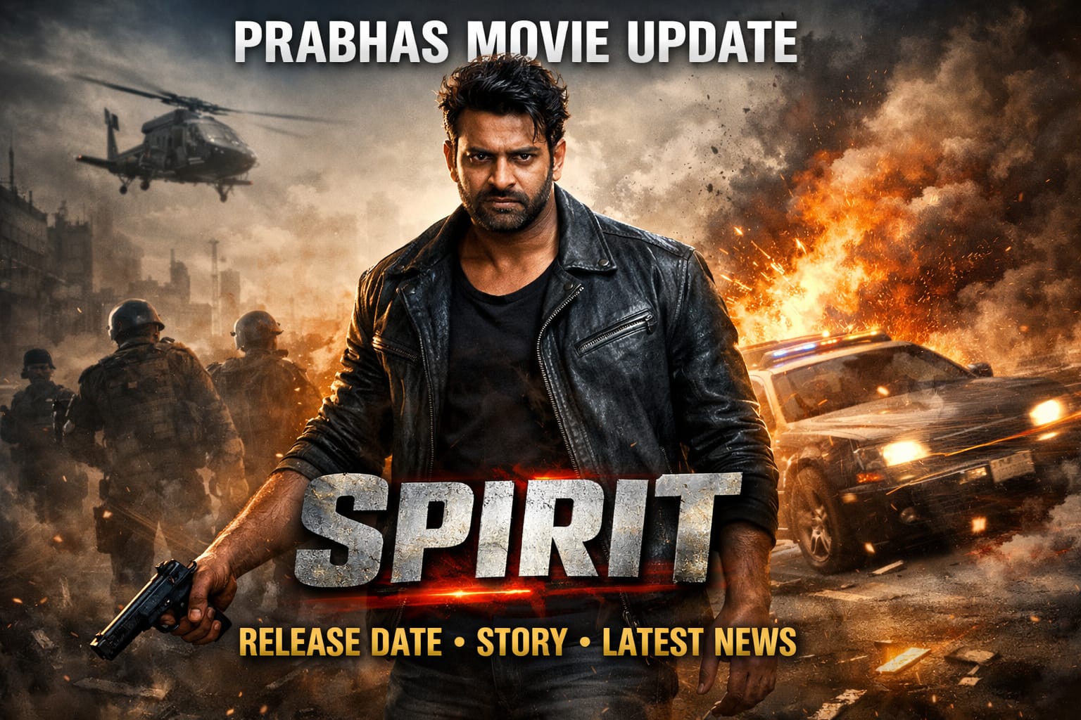 Spirit Prabhas movie ka realistic featured image – release date, story aur latest news update